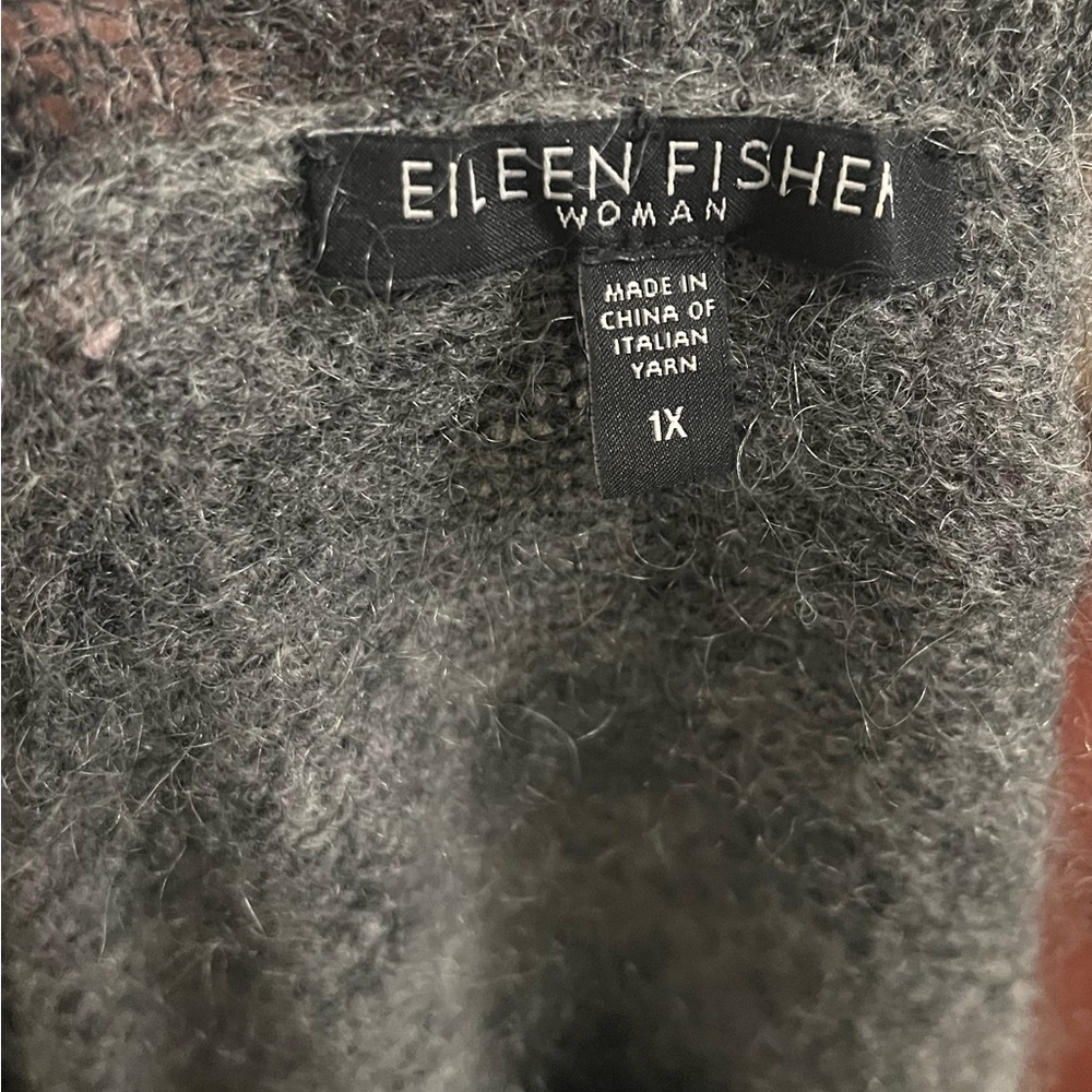 Eileen Fisher shawl-collar cardigan 1X - Picture 2 of 6